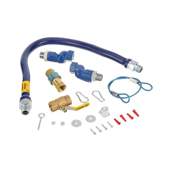 Dormont Gas Hose Kit, 3/4in Dia , Snapfast, Swivel Max 1675KIT2S36 - main